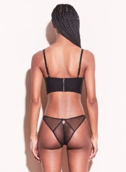 Fleur Du Mal Lily Embroidery Longline Demi Bra -Fleurdumal Shop 190930 FLEURDUMAL SHOT 12 2210crop