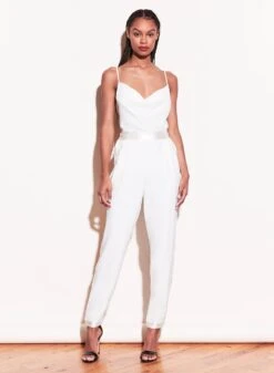 Fleur Du Mal Cowl Neck Spaghetti Strap Cami -Fleurdumal Shop 190930 FLEURDUMAL SHOT 18 3174full