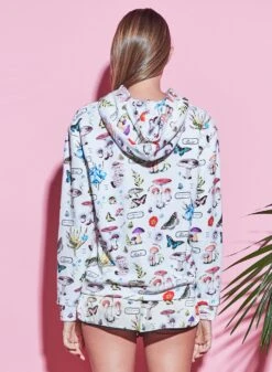 Fleur Du Mal Mushroom Hoodie -Fleurdumal Shop 210112 FLEURDUMAL SHOT 02 0243crop