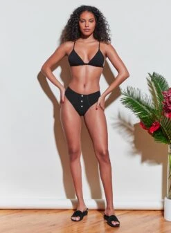 Fleur Du Mal Organic Cotton Luxe Triangle Bra