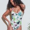 Fleur Du Mal Botanical Scoop Neck One Piece