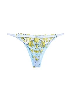 Fleur Du Mal Banana Embroidery Tanga -Fleurdumal Shop Banana Panty