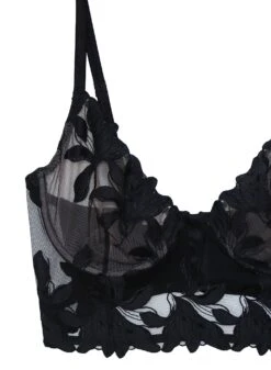 Fleur Du Mal Fuller Cup Lily Embroidery Longline Demi Bra -Fleurdumal Shop FDMPRECIOUSDEMI flat2 45301c14 d936 48be 8c8d 6eefb987366b