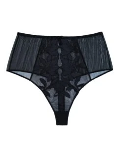 Fleur Du Mal X Precious Lily High Waist Thong -Fleurdumal Shop FDMPRECIOUSPANTY flat1