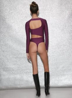 Fleur Du Mal Asymmetric Wrap Bodysuit -Fleurdumal Shop FDM 010623 1 00611full