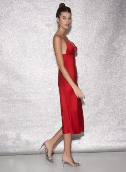 Fleur Du Mal Eco Luxe Keyhole Slip Dress -Fleurdumal Shop FDM 010623 1 00814full