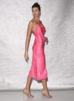 Fleur Du Mal Jacquard Slip Dress -Fleurdumal Shop FDM 010623 1 00959full