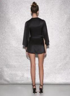 Fleur Du Mal Angel Sleeve Robe -Fleurdumal Shop FDM 010623 1 01460full