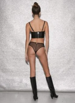 Fleur Du Mal Vegan Leather No Cup Bustier 13 Fleur Du Mal Vegan Leather No Cup Bustier -Fleurdumal Shop FDM 010623 1 02229full