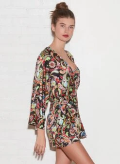 Fleur Du Mal Angel Sleeve Romper 12 Fleur Du Mal Angel Sleeve Romper -Fleurdumal Shop FDM 011222 1 1930crop