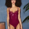 Fleur Du Mal Frankie Lace PVC Bodysuit