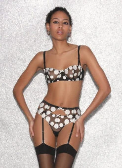 Fleur Du Mal Polka Dot Embroidery Thong -Fleurdumal Shop FDM 021523 0618full