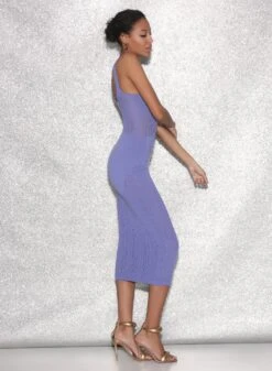 Fleur Du Mal Linear Pointelle Knit Dress -Fleurdumal Shop FDM 021523 0688full