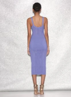 Fleur Du Mal Linear Pointelle Knit Dress -Fleurdumal Shop FDM 021523 0710full