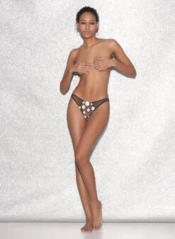 Fleur Du Mal Polka Dot Embroidery Cheeky -Fleurdumal Shop FDM 021523 0747full