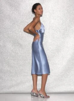 Fleur Du Mal Midi Bow Slip Dress -Fleurdumal Shop FDM 021523 0861full