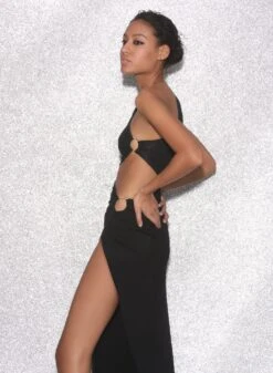 Fleur Du Mal Asymmetric Side Knot Dress 8 Fleur Du Mal Asymmetric Side Knot Dress -Fleurdumal Shop FDM 021523 0957full