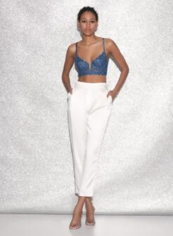 Fleur Du Mal Denim Lily Embroidery Longline Demi Bra 15 Fleur Du Mal Denim Lily Embroidery Longline Demi Bra -Fleurdumal Shop FDM 021523 2850full