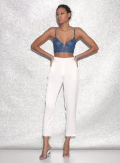 Fleur Du Mal Denim Lily Embroidery Longline Demi Bra 17 Fleur Du Mal Denim Lily Embroidery Longline Demi Bra -Fleurdumal Shop FDM 021523 2854full