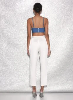 Fleur Du Mal Denim Lily Embroidery Longline Demi Bra 13 Fleur Du Mal Denim Lily Embroidery Longline Demi Bra -Fleurdumal Shop FDM 021523 2918full