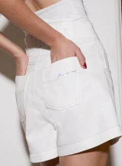 Fleur Du Mal High Waist Twill Short