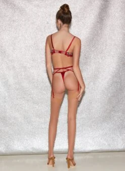 Fleur Du Mal Roses & Thorns Garter -Fleurdumal Shop FDM 041222 1 0404full