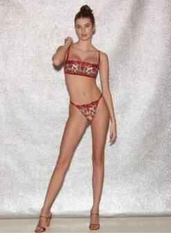 Fleur Du Mal Roses & Thorns Boned Bralette -Fleurdumal Shop FDM 041222 1 0453full