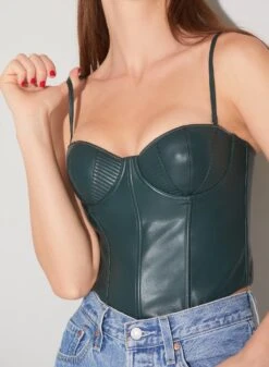 Fleur Du Mal Vegan Leather Bustier 14 Fleur Du Mal Vegan Leather Bustier -Fleurdumal Shop FDM 091522 1 3188full