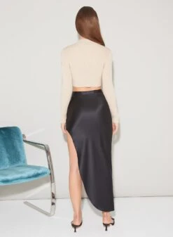 Fleur Du Mal Knit Cropped Turtleneck -Fleurdumal Shop FDM 091522 1 3617full