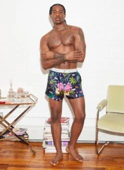 Fleur Du Mal Botanical Unisex Boxer Short -Fleurdumal Shop FDM 102221 1 2302full