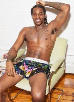 Fleur Du Mal Botanical Unisex Boxer Short -Fleurdumal Shop FDM 102221 1 2403full