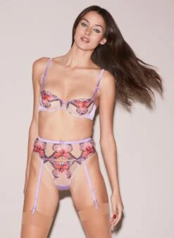 Fleur Du Mal Butterfly Embroidery Thong -Fleurdumal Shop FDM 111522 10389full