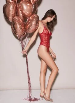 Fleur Du Mal Magnolia Lace Ouvert Bodysuit -Fleurdumal Shop FDM 111522 11449full