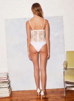 Fleur Du Mal Silk & Bouquet Lace Bodysuit 11 Fleur Du Mal Silk & Bouquet Lace Bodysuit -Fleurdumal Shop FL 082021 1 0399full