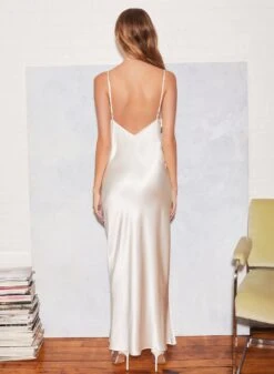 Fleur Du Mal Bow Slip Dress -Fleurdumal Shop FL 082021 1 1465full