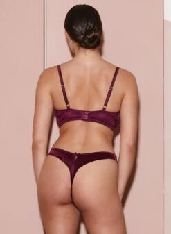 Fleur Du Mal Fuller Cup Magnolia Lace Unlined Demi Bra -Fleurdumal Shop FleurDuMal8234 crop