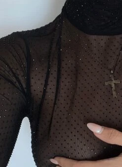 Fleur Du Mal Rhinestone Bodysuit -Fleurdumal Shop IMG 0670web