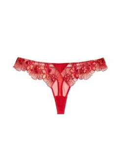 Fleur Du Mal Violet Thong -Fleurdumal Shop Violet Thong Rouge