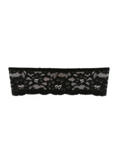 Fleur Du Mal Charlotte Bandeau Bra -Fleurdumal Shop backbandeau blk lace1