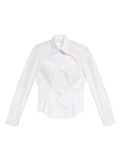 Fleur Du Mal Bella Shirt -Fleurdumal Shop bellashirtivoryflat1