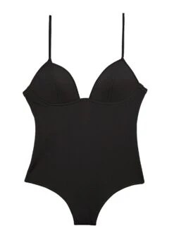 Fleur Du Mal Cupped Nonwire Bodysuit -Fleurdumal Shop black BODYSUIT 1 e62d3492 aefe 4a06 846a 7f7410b1519c