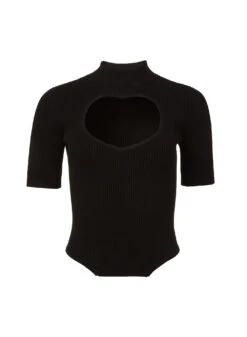 Fleur Du Mal DB Heart Top -Fleurdumal Shop blackhearttopflat1