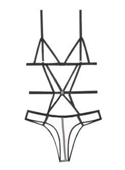 Fleur Du Mal Strappy Bondage Bodysuit -Fleurdumal Shop bondage bs black flat1 1200x 9fd73c9d 2b63 4da0 a9ef 7f60a0d31238