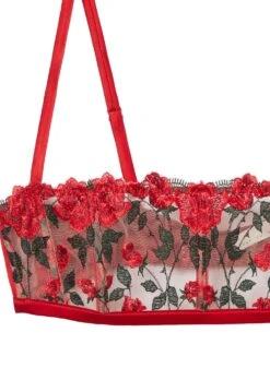 Fleur Du Mal Roses & Thorns Boned Bralette -Fleurdumal Shop bonedbraletteflat2