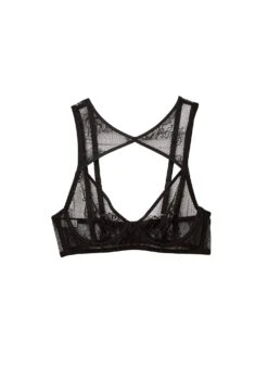 Fleur Du Mal Bouquet Lace High Neck Bra -Fleurdumal Shop bouquethighneckbraflat1