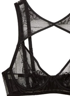 Fleur Du Mal Bouquet Lace High Neck Bra -Fleurdumal Shop bouquethighneckbraflat2