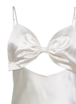 Fleur Du Mal Bow Slip Dress -Fleurdumal Shop bowslipflat2