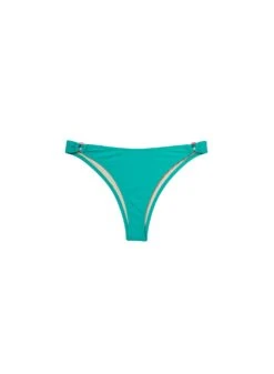 Fleur Du Mal High Leg Bikini Bottom With Rings -Fleurdumal Shop capribottomflat1