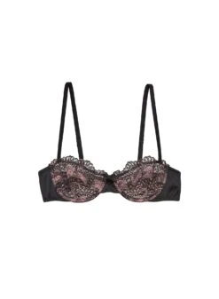 Fleur Du Mal Chain Embroidery Balconette Bra -Fleurdumal Shop chainembroiderybraflat1
