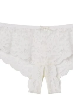 Fleur Du Mal Charlotte Crotchless Panty -Fleurdumal Shop charlottecrotchlessivoryflat2